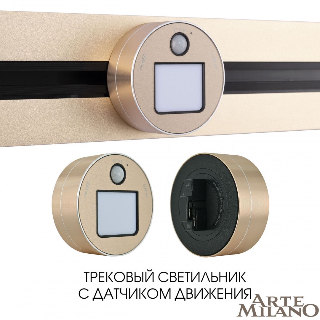 Трековый светильник Arte Milano Am-track-sockets 380011TLS/LWS Gold