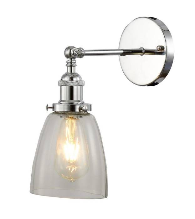 Настенное бра Lumina Deco LDW 6800-1 CHR+PR Настенное бра Lumina Deco LDW 6800-1 CHR+PR