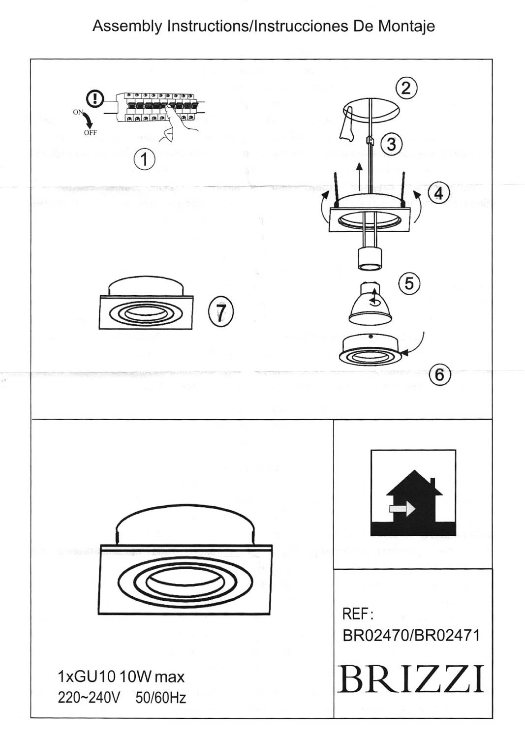 Встраиваемый светильник Brizzi Leos BR02471