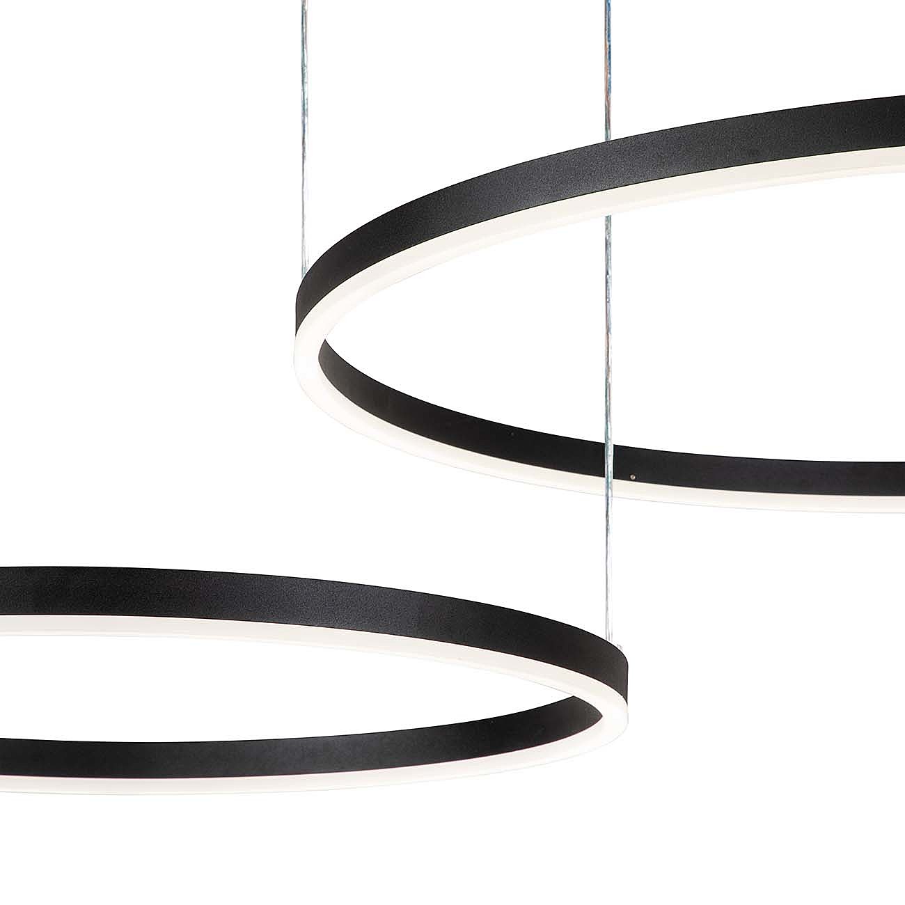 Подвесная люстра Indigo Galass V000030L 14001/2P Black