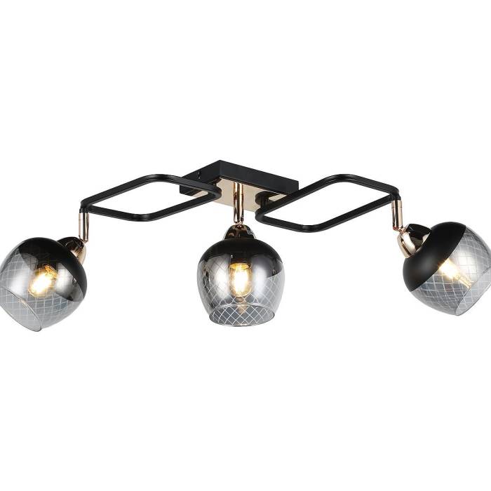 Люстра потолочная Е27 3*60Вт MD.19311-3-S-BK+FGD