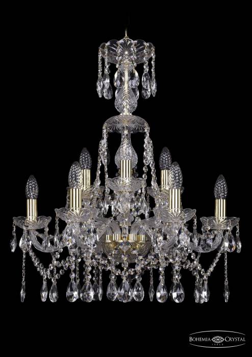 Подвесная хрустальная люстра 1413 Bohemia 1413/6+3/200/XL-66 G