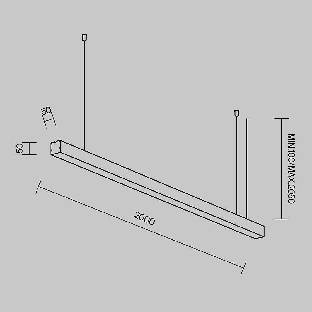 Светильник подвесной Maytoni Подвесные линейные светильники LL312029