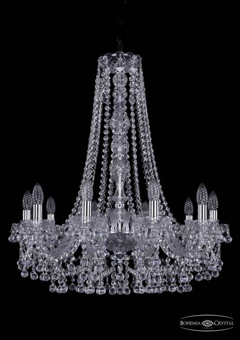 Подвесная хрустальная люстра 1409 Bohemia 1409/10/240/h-76 Ni