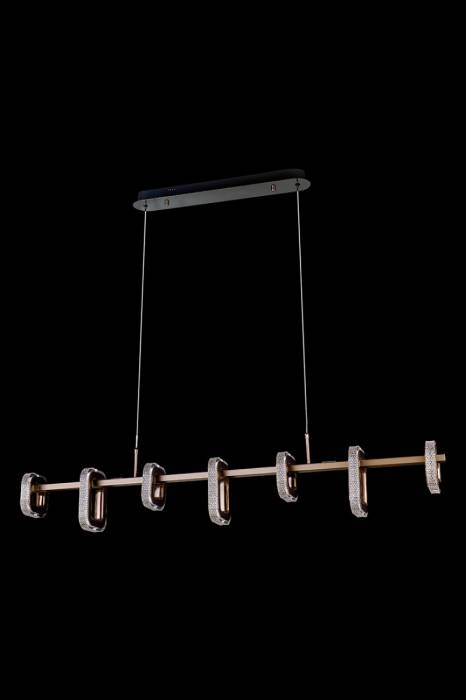 Светильник подвесной LEON Theona LE7701/7L Grey/Black Chrome