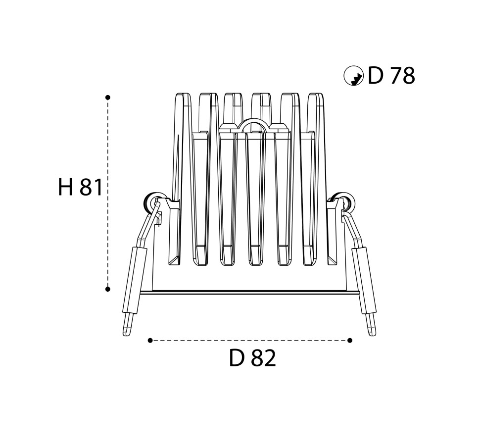 Встраиваемый светильник Italline IT08-8041 IT08-8041 white 3000K