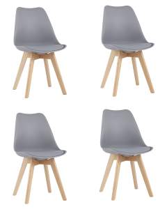 Комплект стульев Stool Group Frankfurt Y863-V seat grey X4