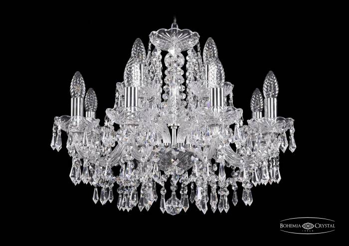 Подвесная хрустальная люстра 1403 Bohemia 1403/8+4/195 Ni