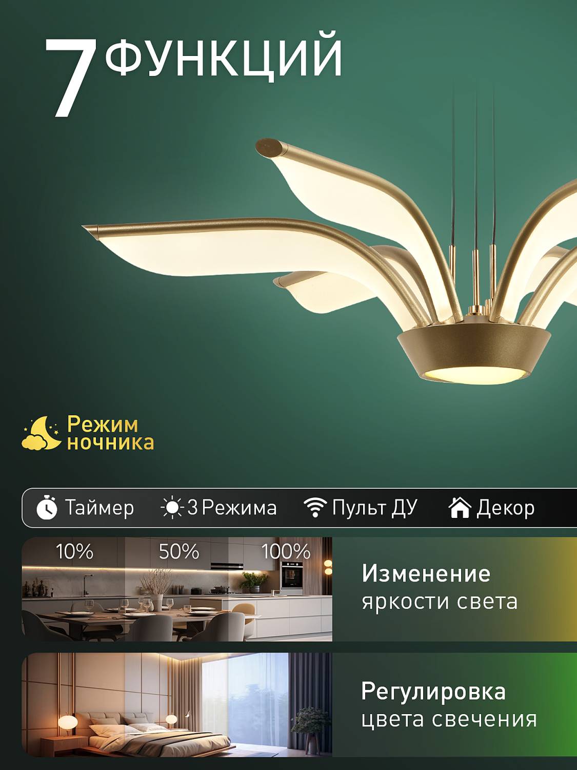 Подвесная люстра Natali Kovaltseva Euro HIGH-TECH LED LAMPS 82053