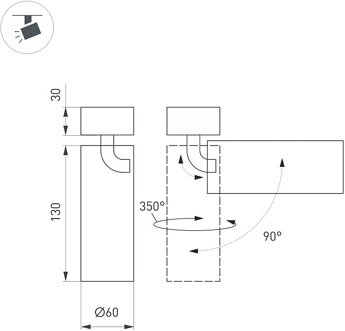 Накладной светильник Arlight Gabi Surface Flap 049923