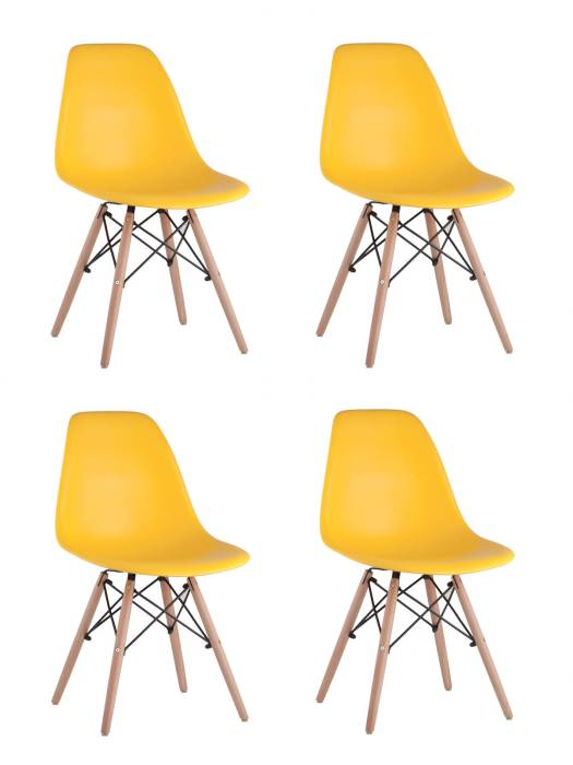 Комплект стульев Stool Group DSW 8056PP YELLOW X4