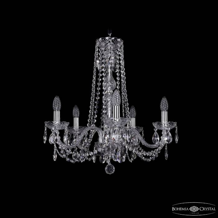 Подвесная хрустальная люстра 1402 Bohemia 1402/5/195/h-58 Ni