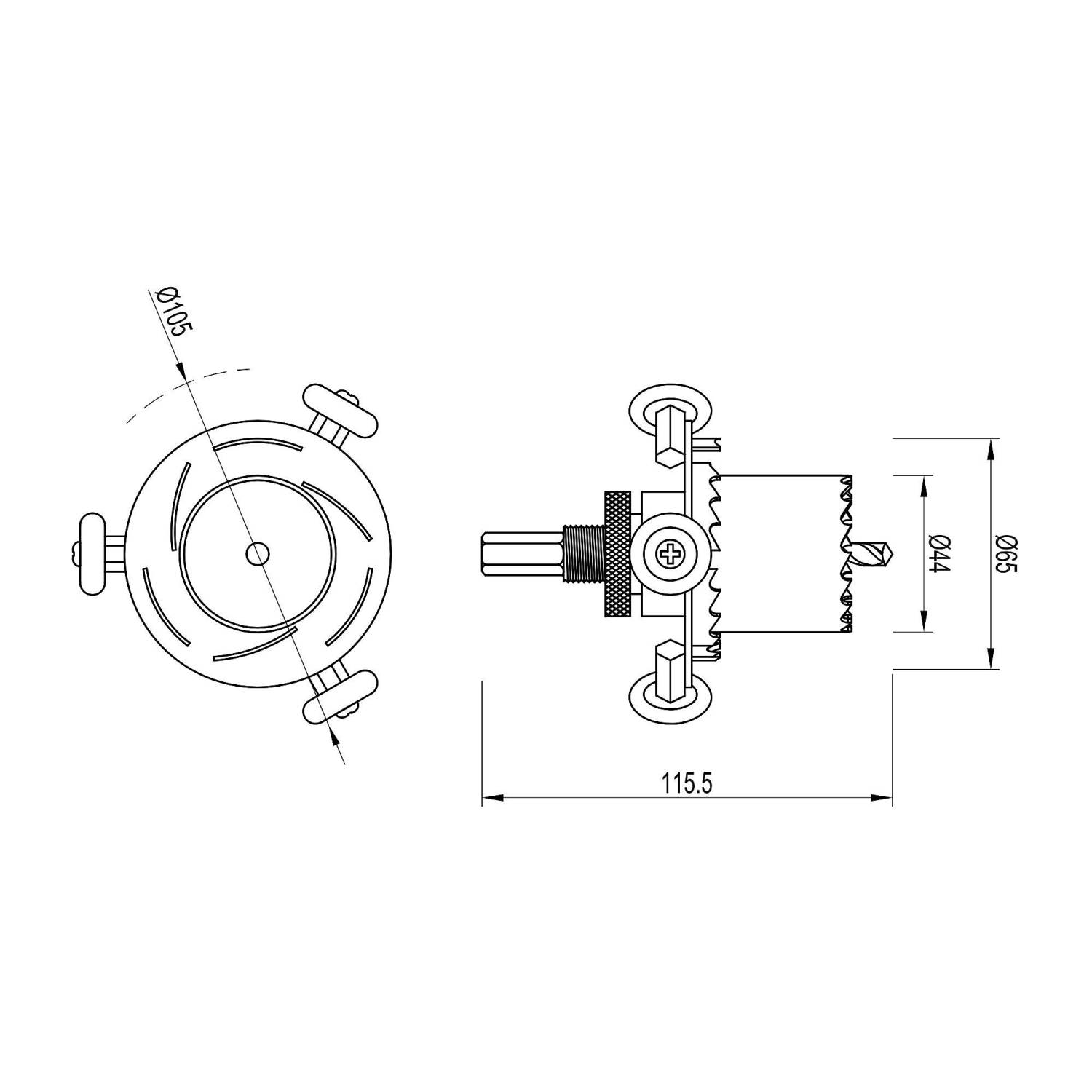 Двухуровневая коронка Arlight Drill 052997