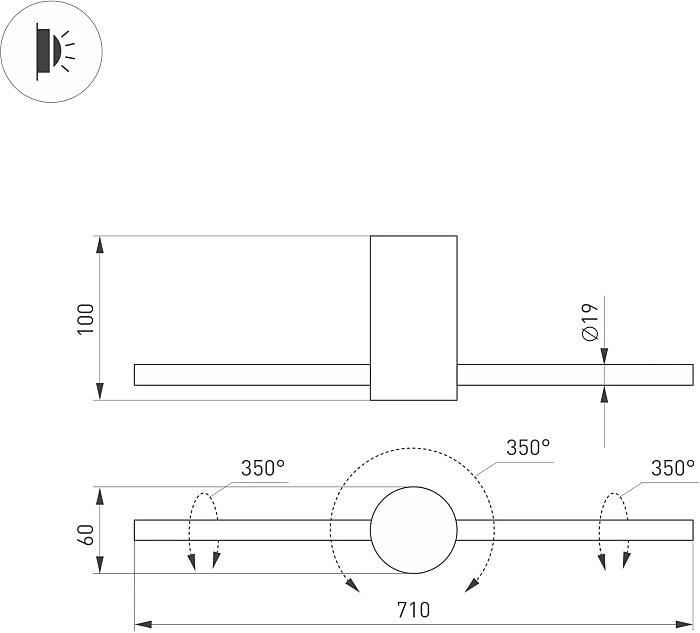 Настенный светильник Arlight Picaso 047347