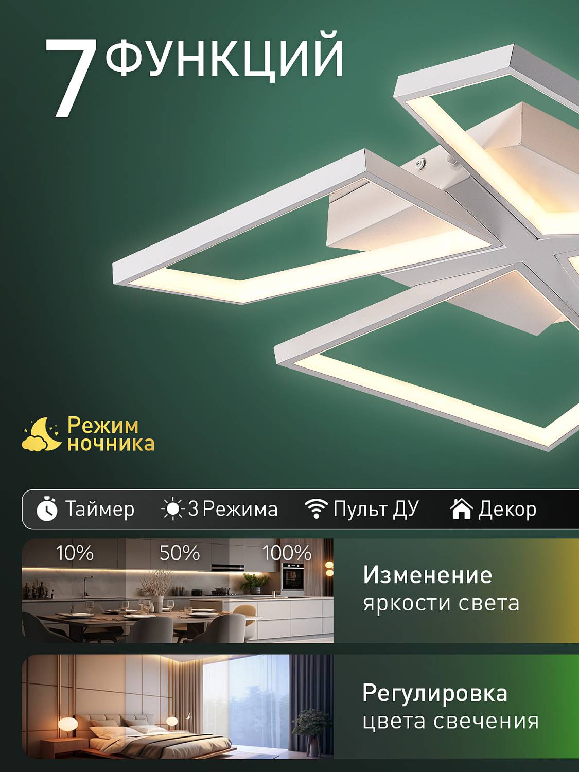 Потолочная люстра Natali Kovaltseva Led smart LED SMART 84017