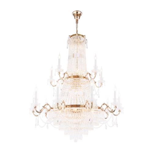 Подвесная хрустальная люстра Palace Maytoni DIA890-PL-42-G