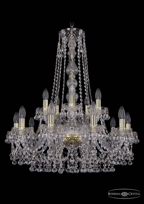 Подвесная хрустальная люстра 1409 Bohemia 1409/10+5/240/h-77 G