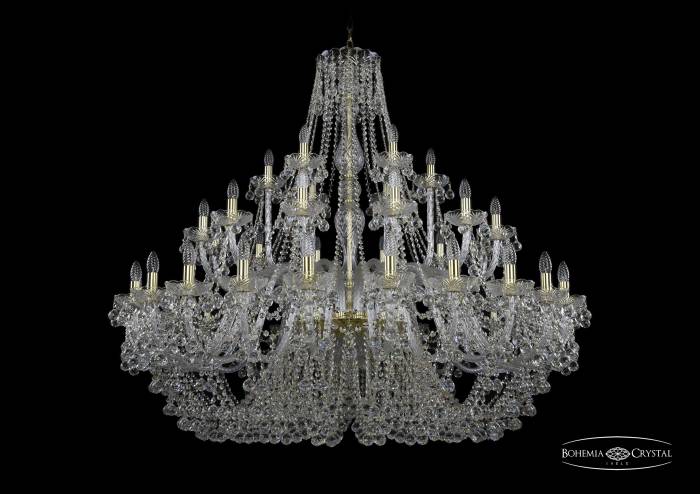 Подвесная хрустальная люстра 1409 Bohemia 1409/24+12+6/530 G