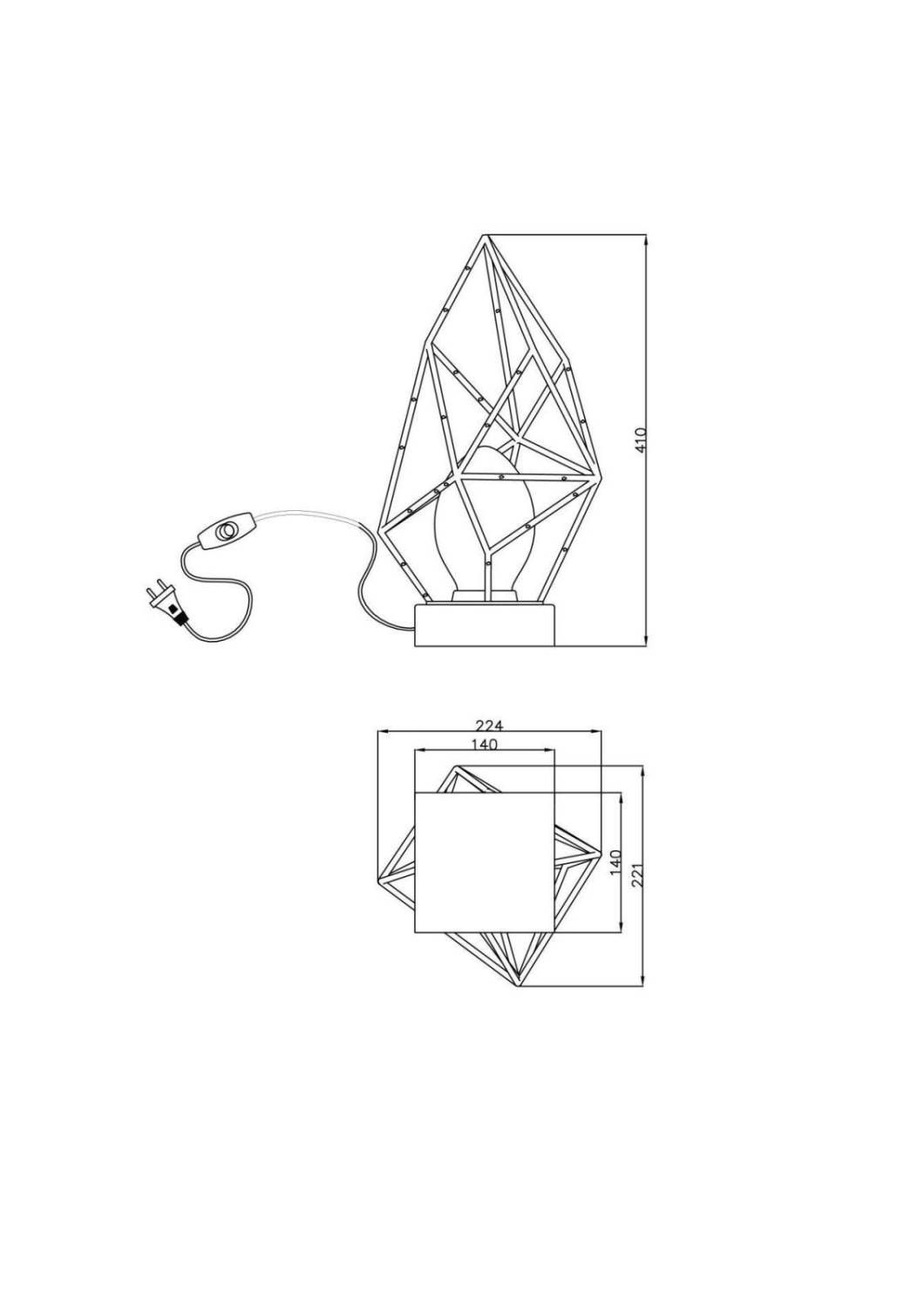 Настольная лампа Lucia Tucci Naomi NAOMI T4750.1 gold