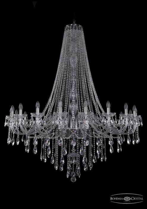 Подвесная хрустальная люстра 1415 Bohemia 1415/20/530/h-180 Ni