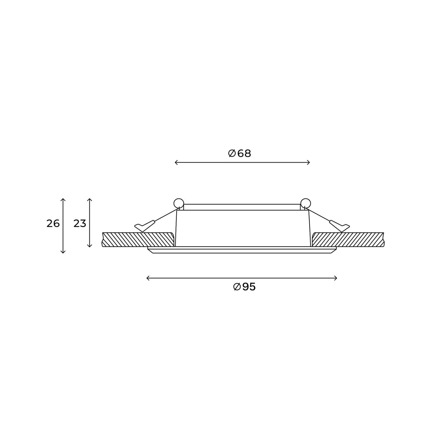 Встраиваемый светильник Hesby Lighting Helsingborg HSBL_0204