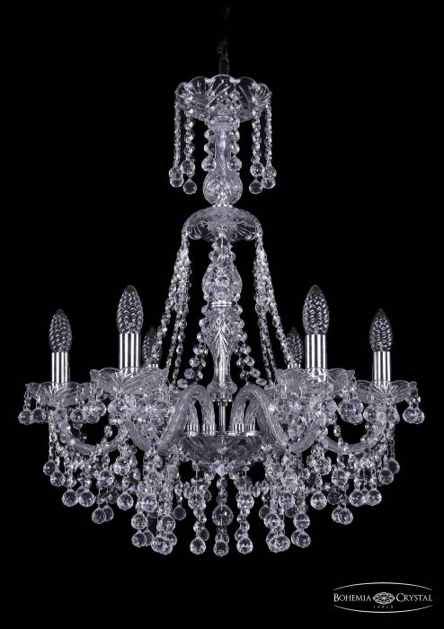 Подвесная хрустальная люстра 1409 Bohemia 1409/6/195/XL-68 Ni