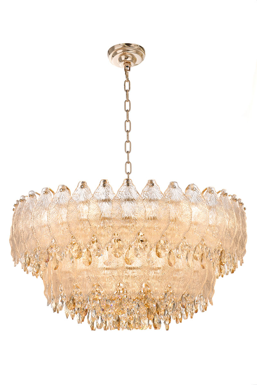 Подвесная люстра LEON Feuille LE7156/800 GD