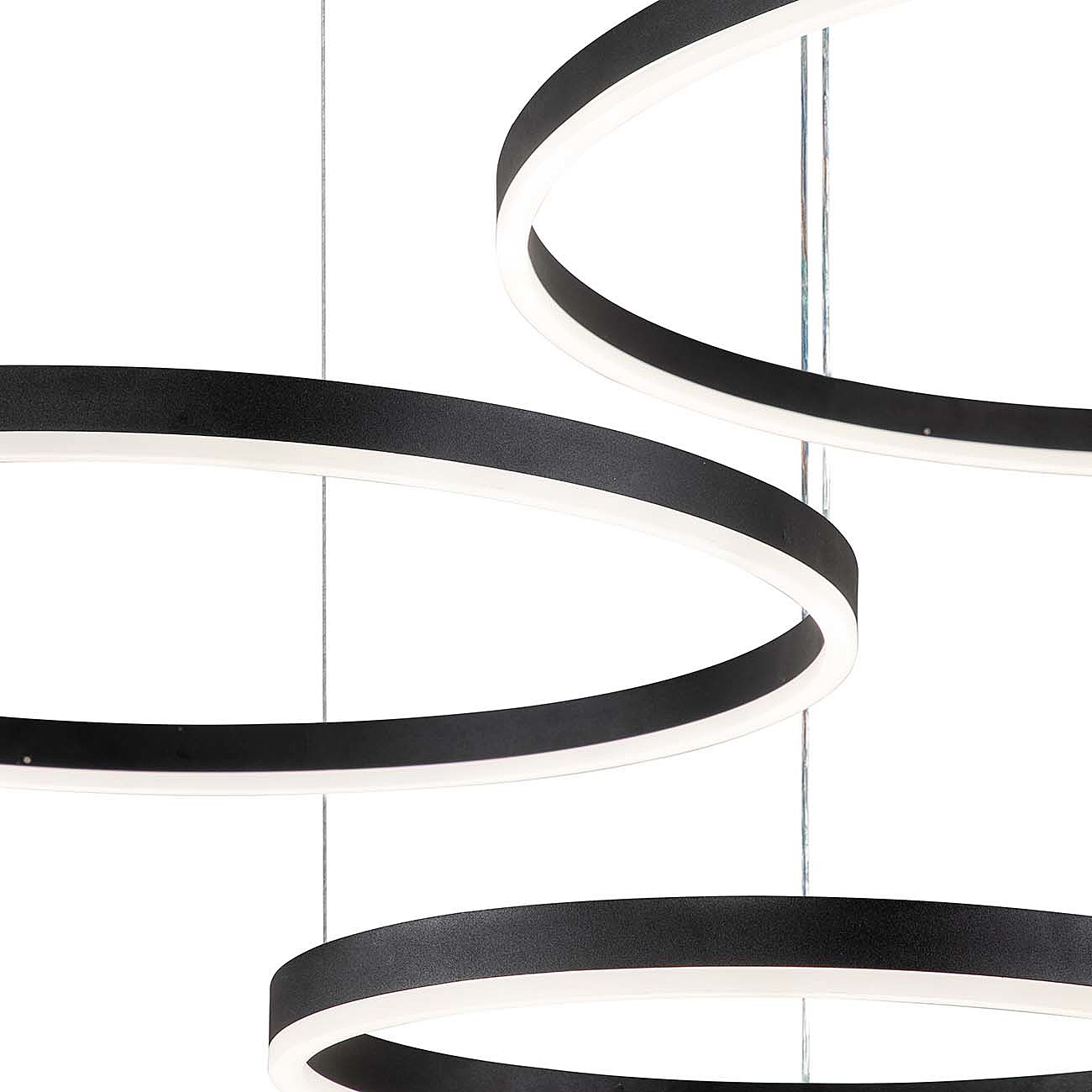 Подвесная люстра Indigo Galass V000032L 14001/3P Black