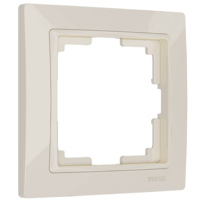 Рамка Werkel W0012003/ Рамка на 1 пост Snabb basic (слоновая кость) Рамка Werkel W0012003/ Рамка на 1 пост Snabb basic (слоновая кость)