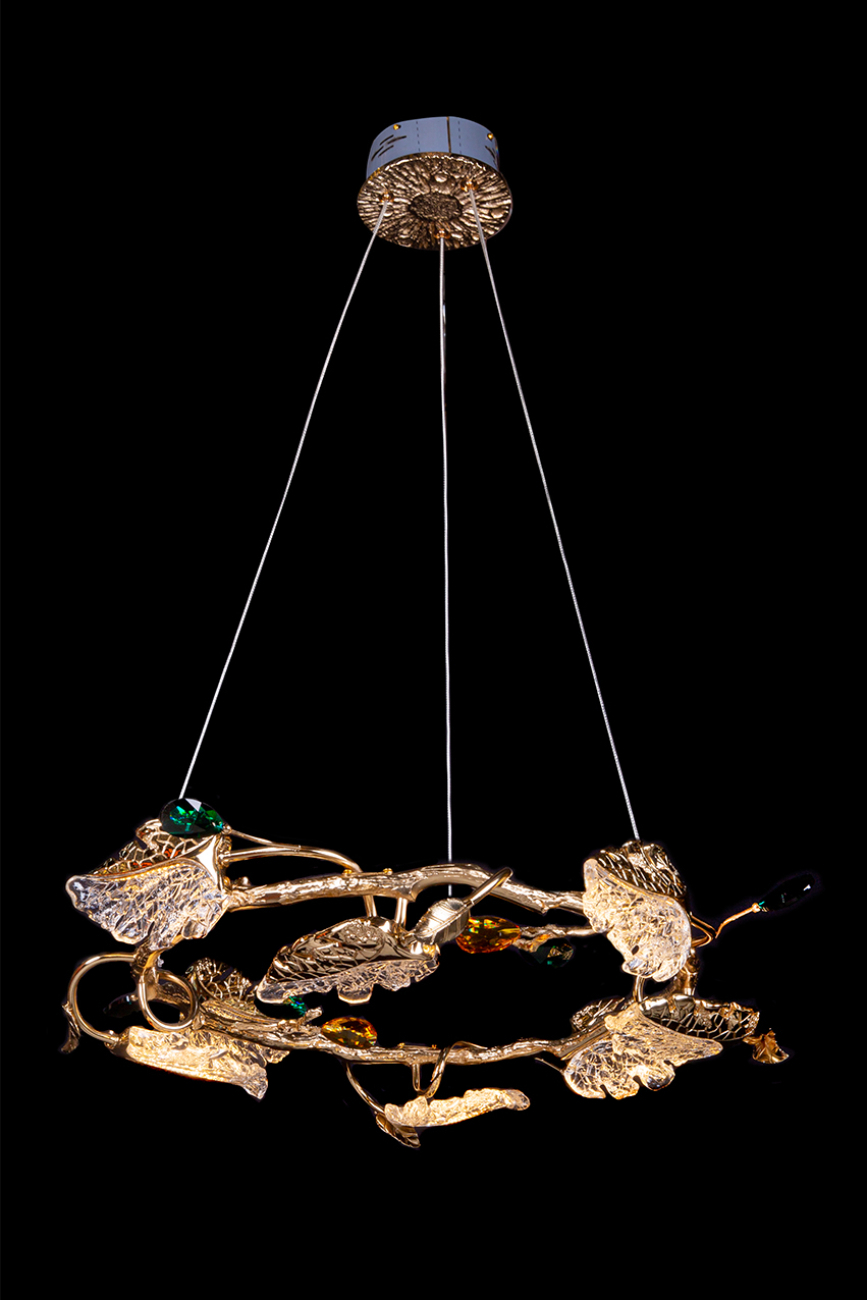 Подвесная люстра LEON Olivia LE3037/600 GD