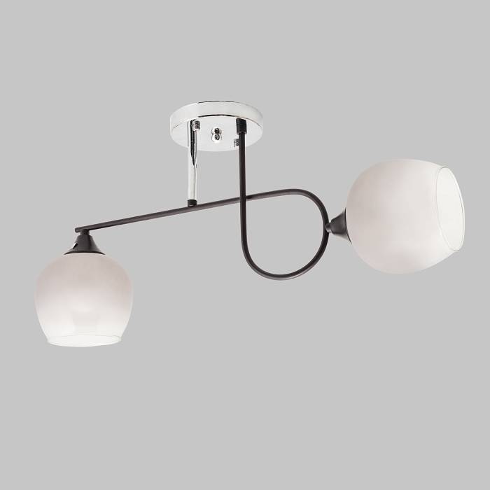 Люстра потолочная, 2*E27, черный+хром MD.4243-2-S-BK+CH