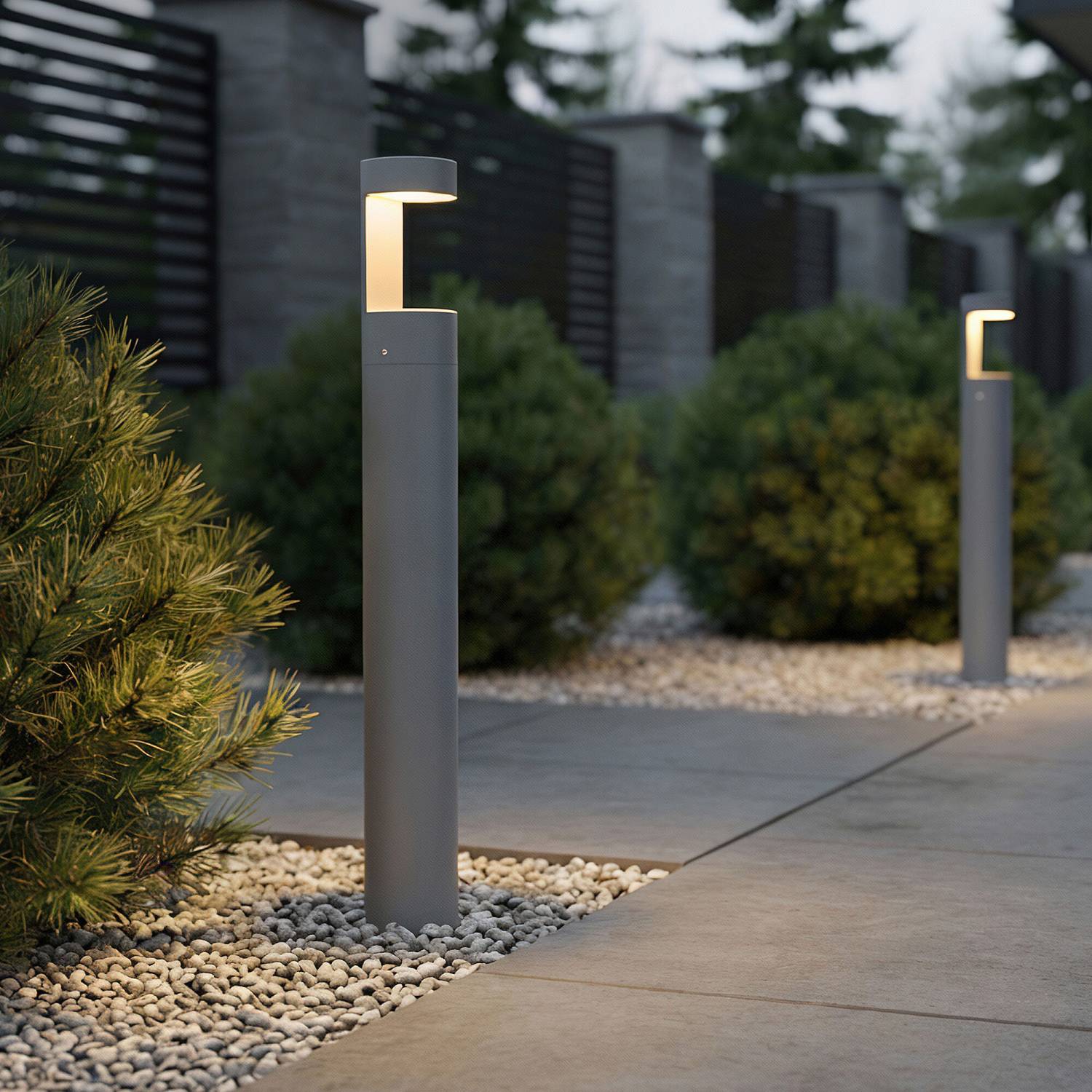 Уличный наземный светильник Elektrostandard Nimbus 1640 TECHNO LED Nimbus 3000K Серый (35126/F)