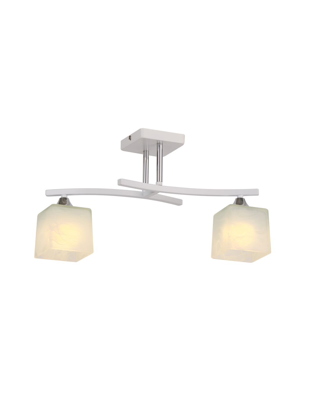 Потолочная люстра Мелодия Света Cube P6520-2 WT 000024264