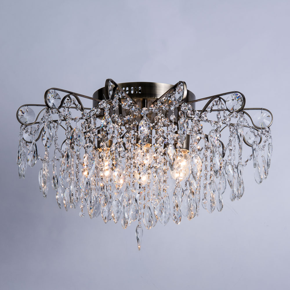 Потолочная хрустальная люстра Arte Lamp Emilia A1660PL-6AB