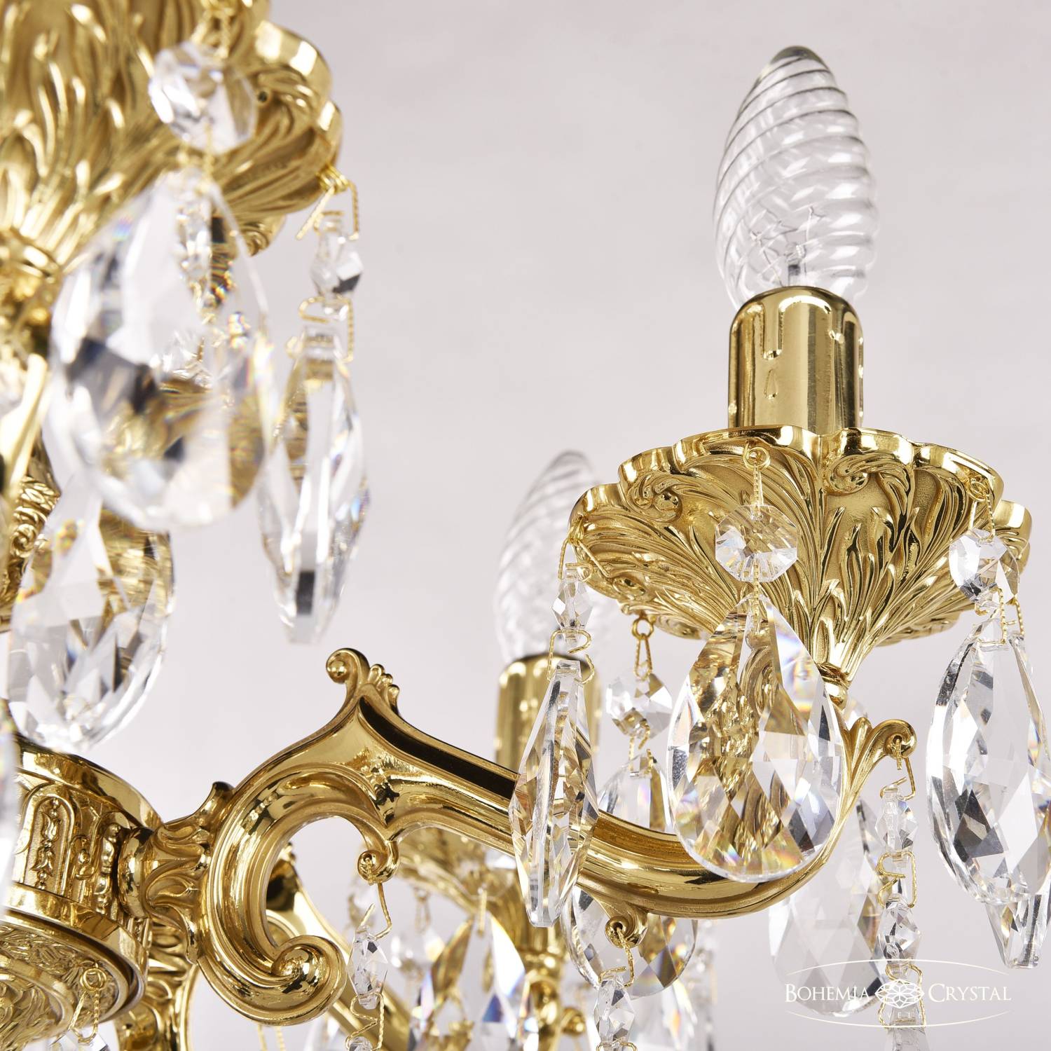 Подвесная хрустальная люстра 7202 Bohemia 72102/6/125 B G