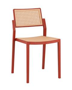 Стул пластиковый Stool Group Milto 8059 red/beige