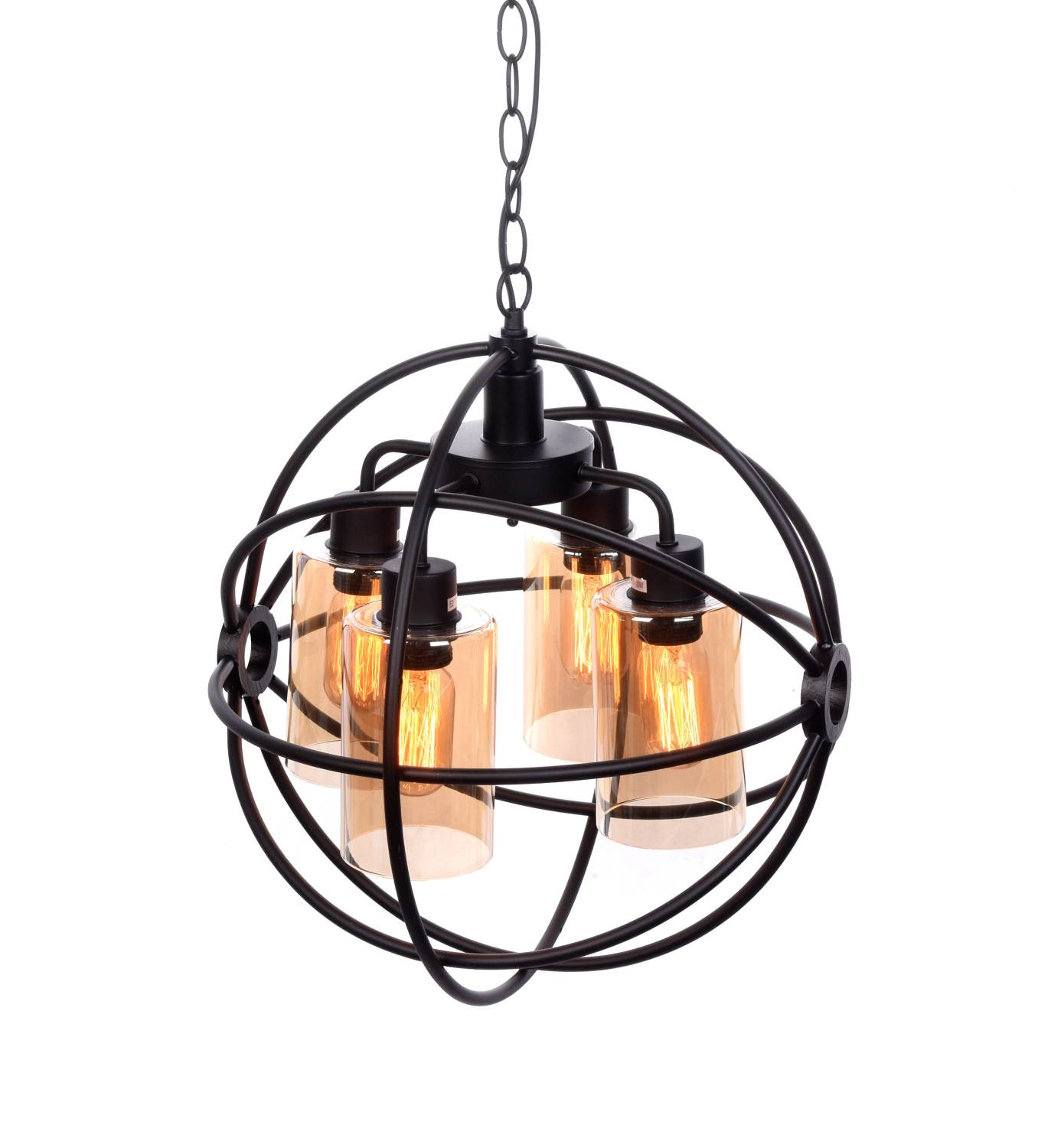 Подвесная люстра Lumina Deco Stradi LDP 11509-4 BK