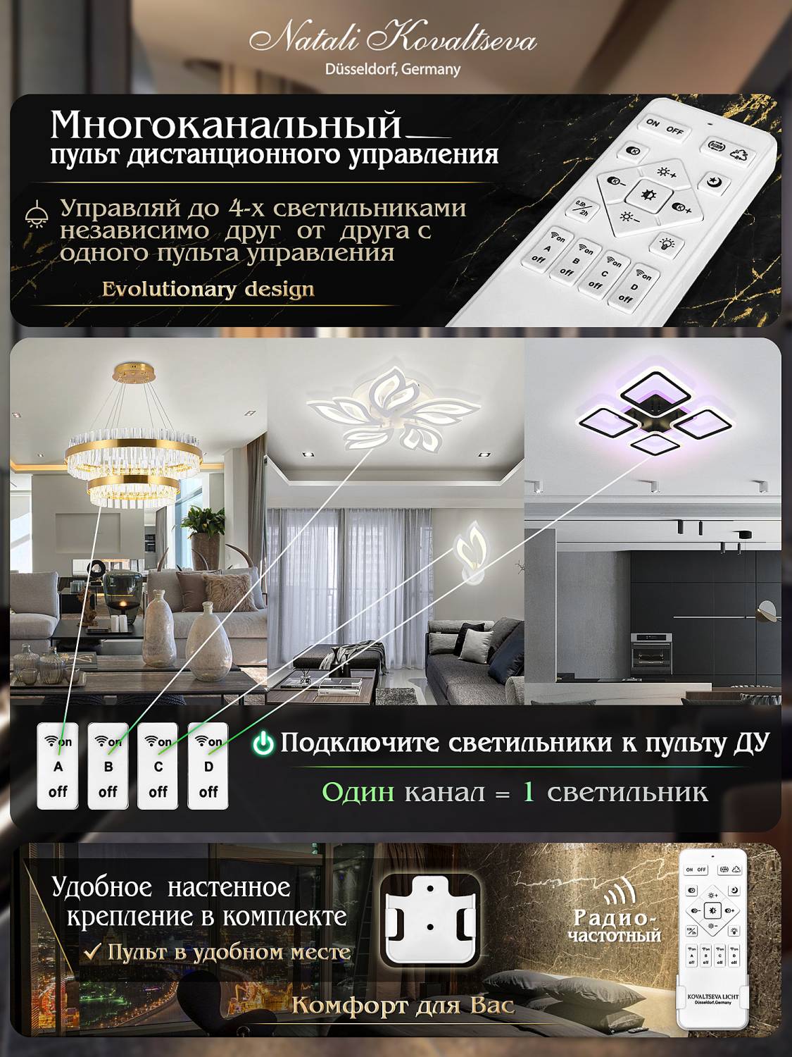 Светильник потолочный Natali Kovaltseva Led Lamps LED LAMPS 81087