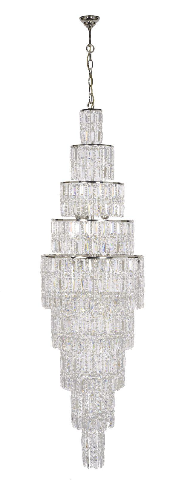 Люстра каскадная Dio D'Arte Bergamo Nickel Bergamo E 1.10.50.200 N