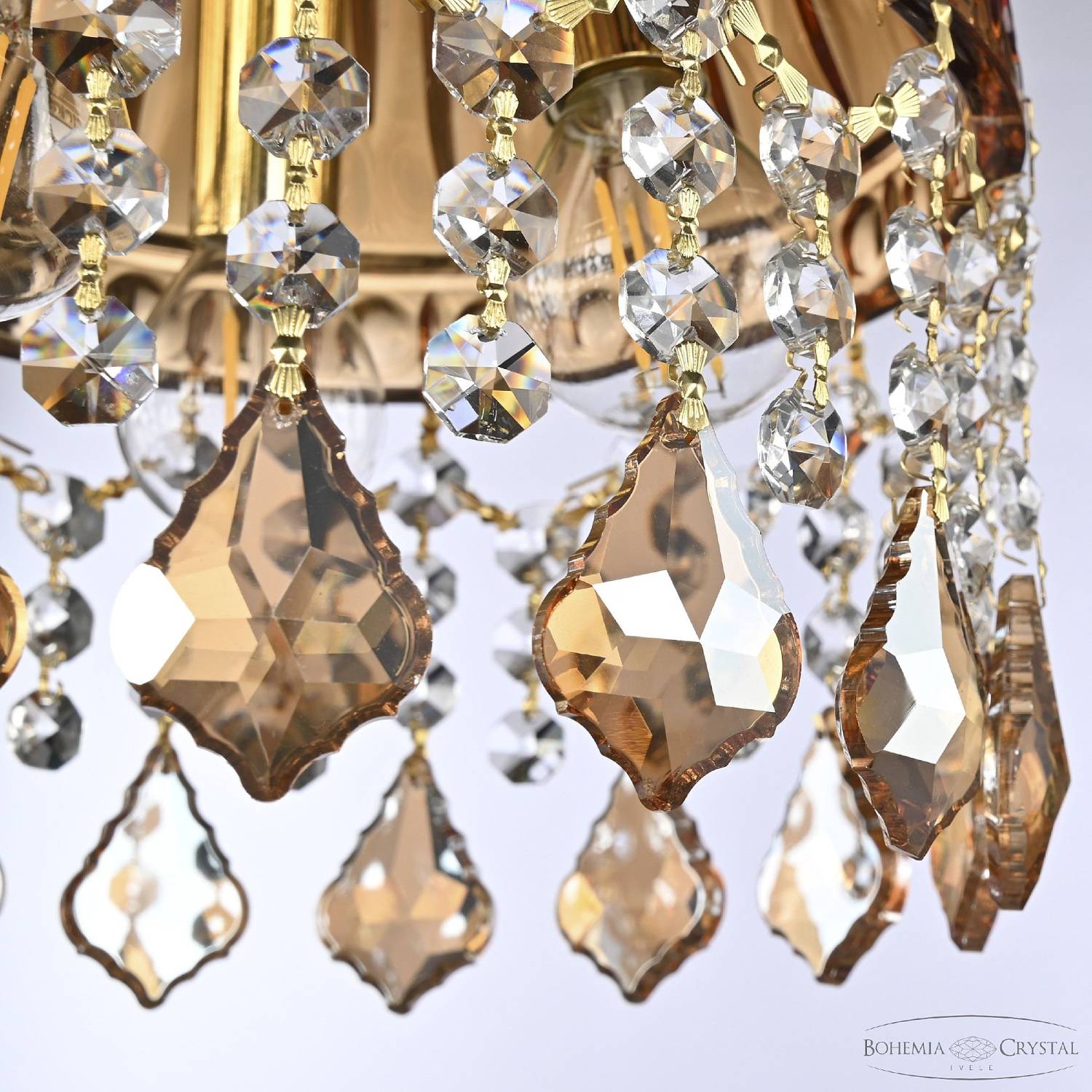 Светильник подвесной Bohemia 5478 5478/22 G Amber/M-1G Leafs K721