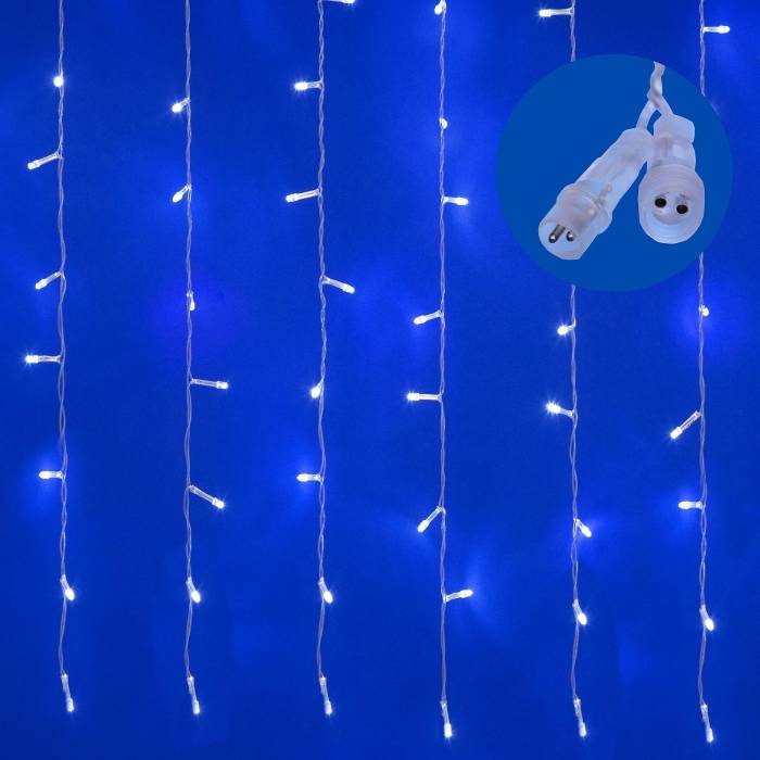 Занавес светодиодный с эффектом мерцания, 3х2м Uniel ULD-C3020-240/TTK WHITE IP44 Занавес светодиодный с эффектом мерцания, 3х2м Uniel ULD-C3020-240/TTK WHITE IP44