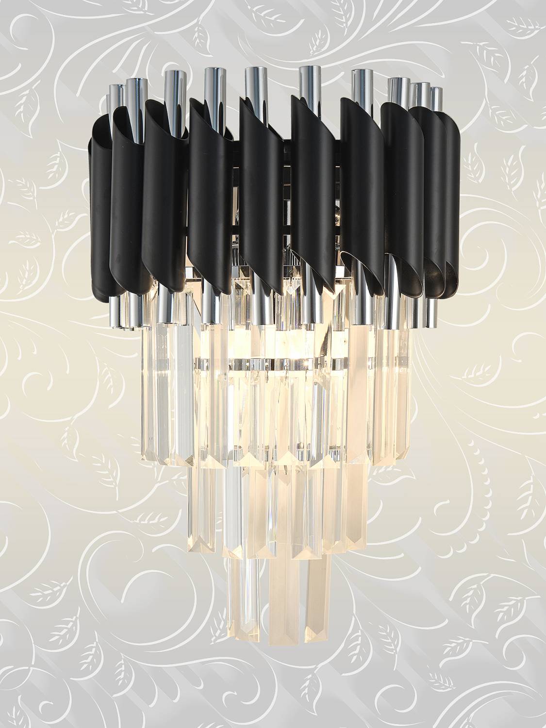 Настенное бра Natali Kovaltseva Darian DARIAN 76017/2W CHROME BLACK