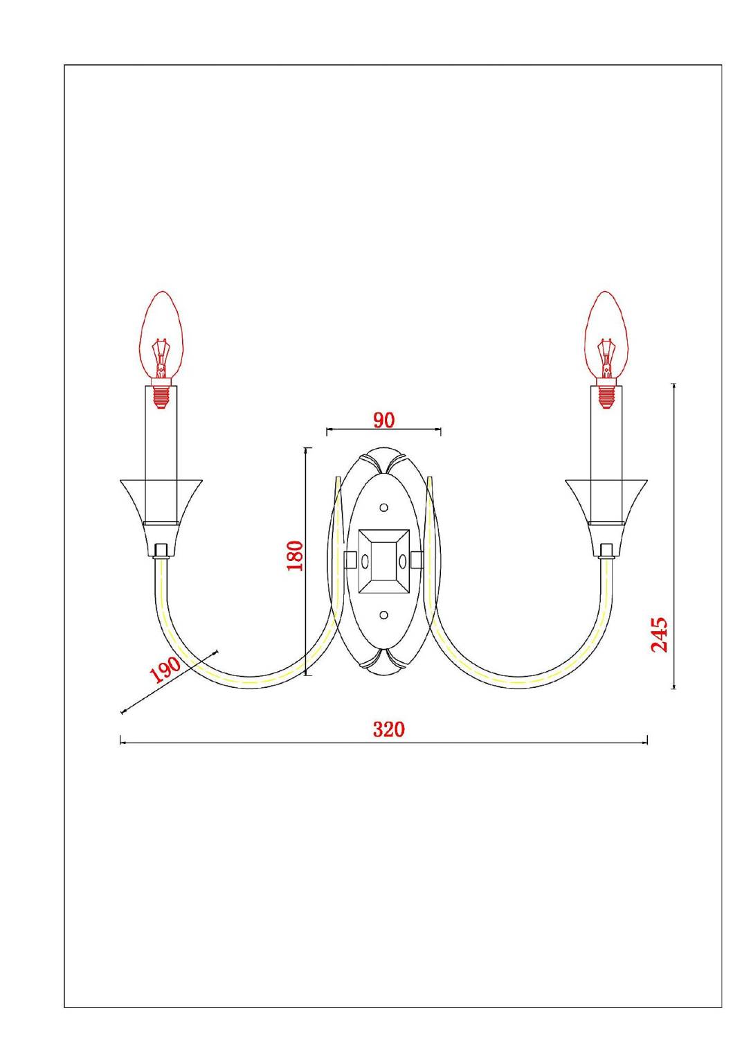 Настенное бра Arte Lamp Collinetta A4094AP-2WH