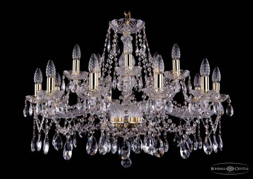 Подвесная хрустальная люстра 1413 Bohemia 1413/10+5/300 G