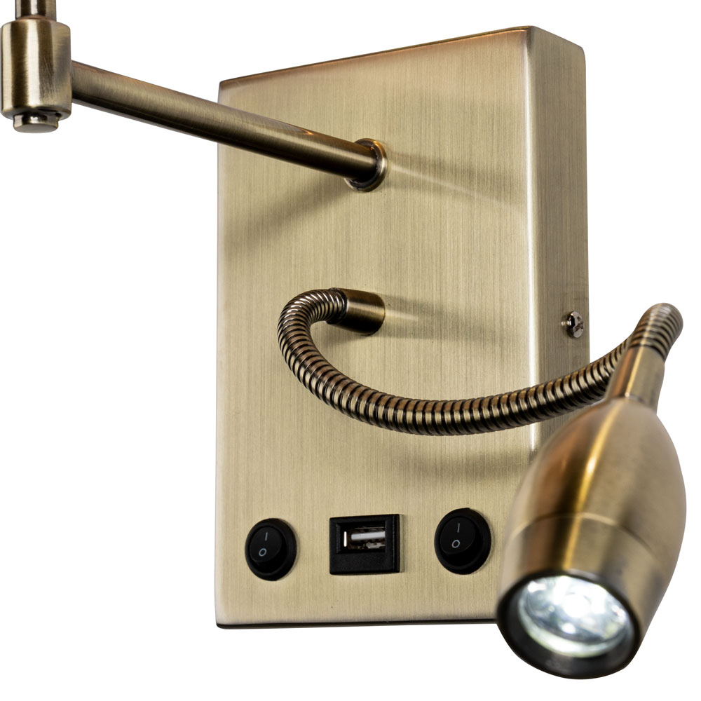 Настенное бра Arte Lamp Elba A2581AP-2AB Настенное бра Arte Lamp Elba A2581AP-2AB