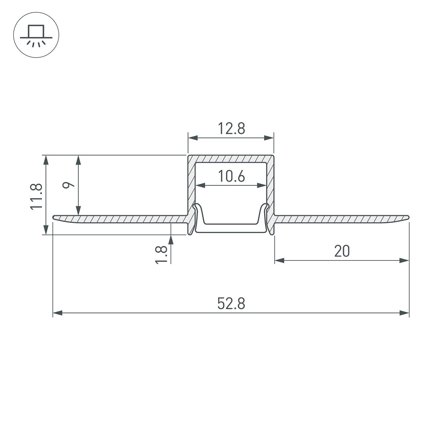 Профиль Arlight Fantom-Bent 040325
