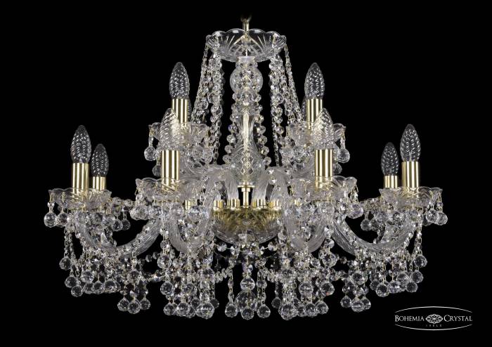 Подвесная хрустальная люстра 1409 Bohemia 1409/8+4/240 G
