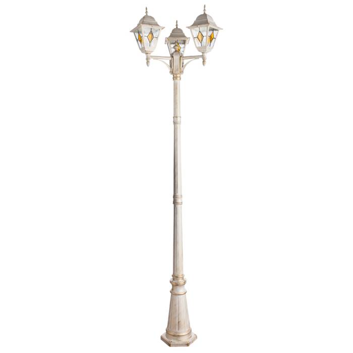 Столб фонарный уличный Arte Lamp Berlin A1017PA-3WG