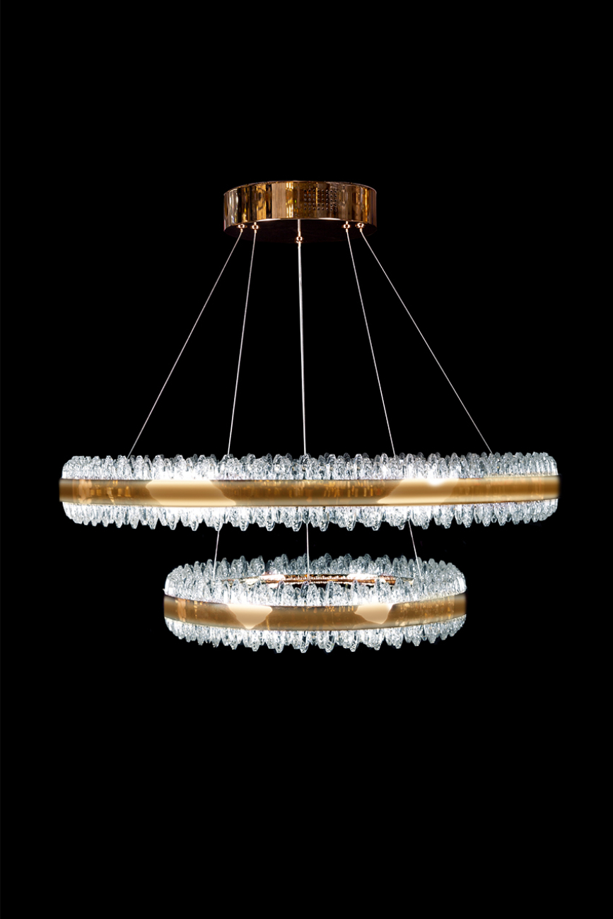 Подвесная люстра LEON Michel LE7720/800-2K Gold
