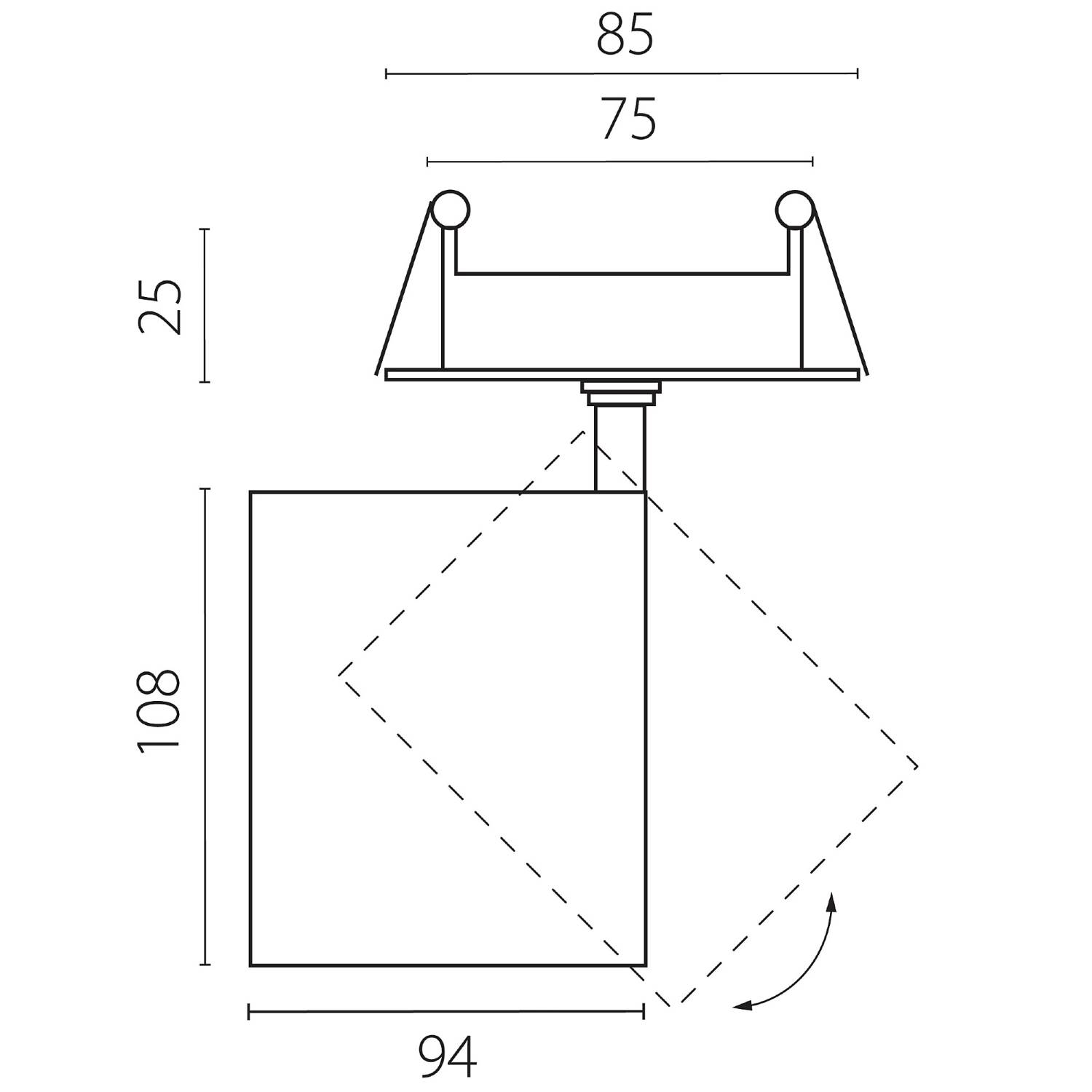 Встраиваемый светильник Lightstar Alta Base A5436RS